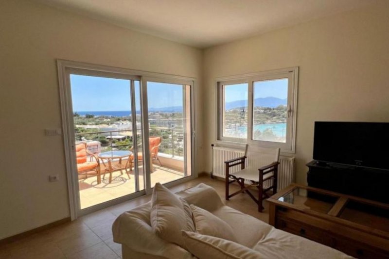 Agios Nikolaos MIT VIDEO! Kreta, Agios Nikolaos: Moderne Wohnung mit bestem Meerblick zu verkaufen Wohnung kaufen